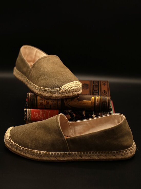 Polo Canvas Espadrilles, Olive main image 9
